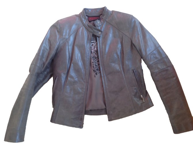 Oakwood Biker jackets Grey Leather  ref.62000