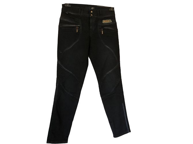 Jeans Slim Just Cavalli Azul Marino Algodón
