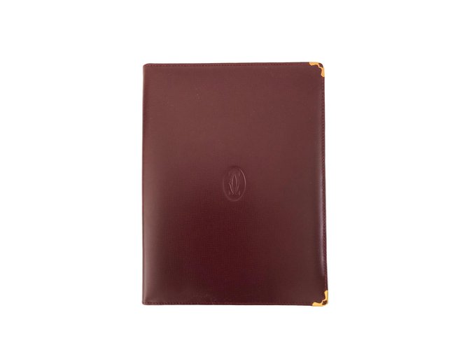 cartier leather notepad
