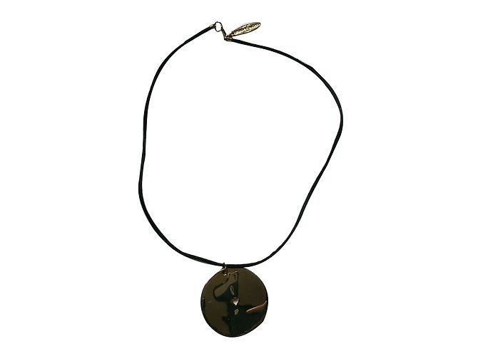 Collier Medallion Isabel Marant Doré et Noir