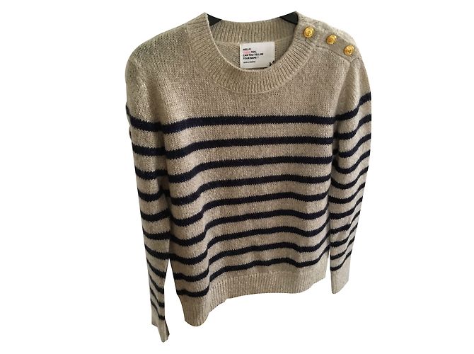 Leon & Harper Meryl Beige Bleu Marine