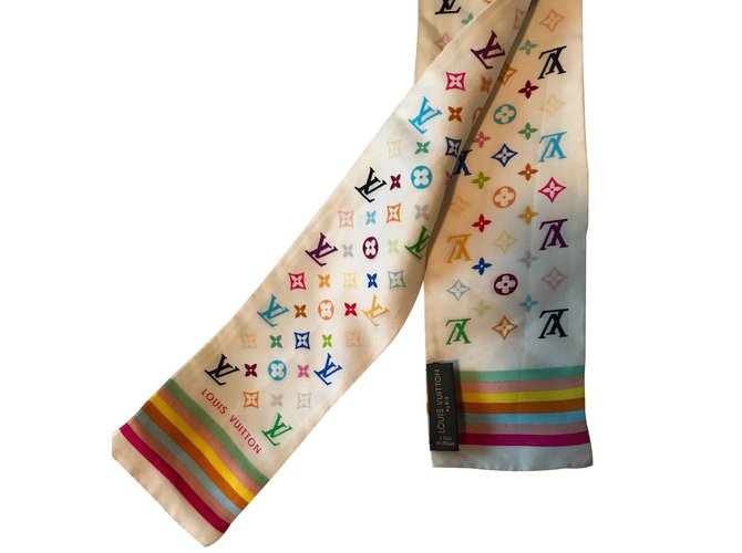 Louis Vuitton Sciarpe di seta Multicolore  ref.62233