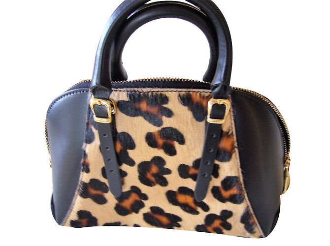 Petit sac à main Guess Luxe imprimé léopard cuir