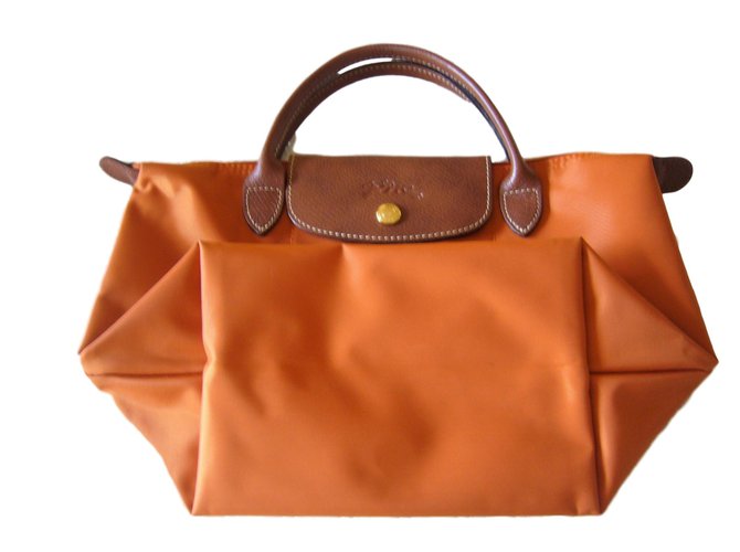 Longchamp Bolsas Laranja Sintético  ref.62285