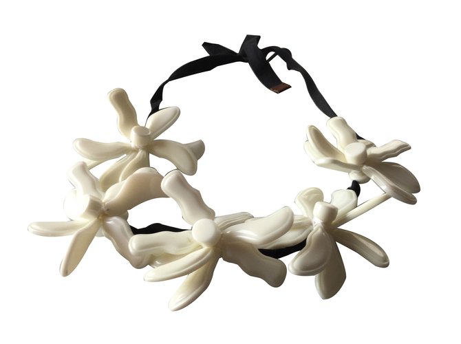 Marni For H&M Necklaces White Resin  ref.62368