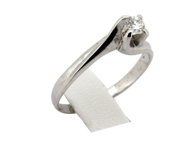 Autre Marque Rings Silvery White gold  ref.62385