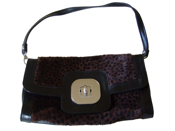 Longchamp Handbags Dark brown Leather  ref.62404