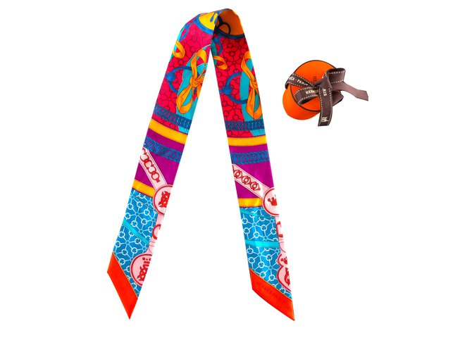 Hermès sciarpe Multicolore Seta