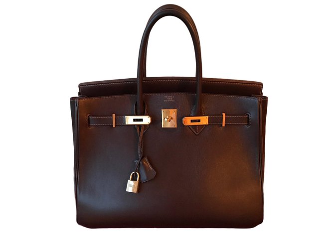 Hermès Birkin 35 Brown Leather  ref.62482