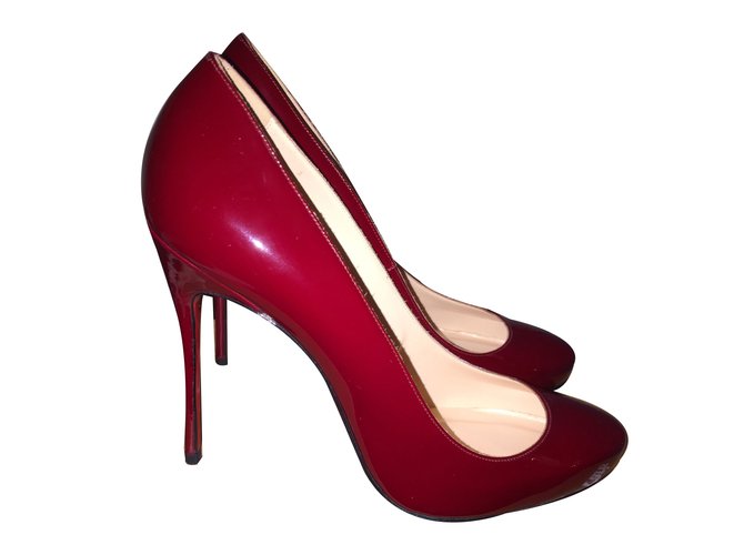 Christian Louboutin Elisa Pump 100 Bordeaux Lackleder  ref.62497