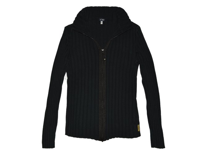 Armani Jeans Suéteres Negro Algodón  ref.62537