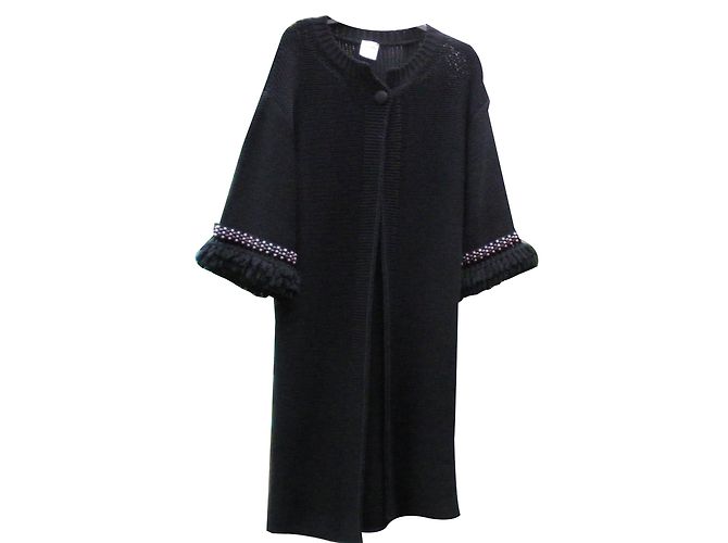 Red Valentino Weste aus Wolle Schwarz