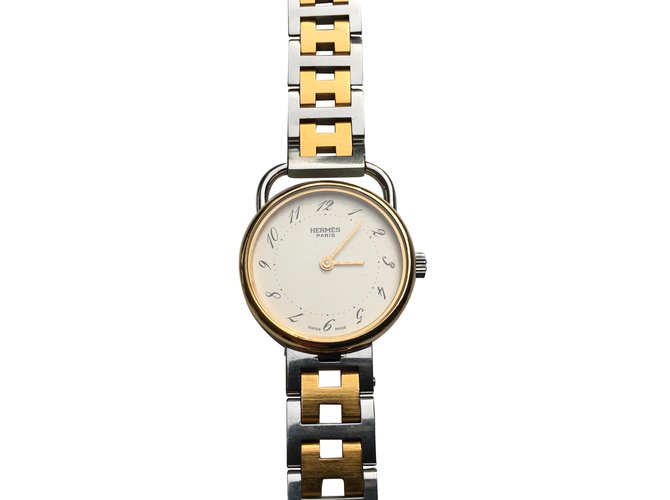 Hermès Feine Uhren Metallisch Stahl  ref.62588