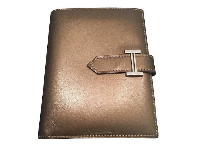 Hermès Bearn Doré Marron clair