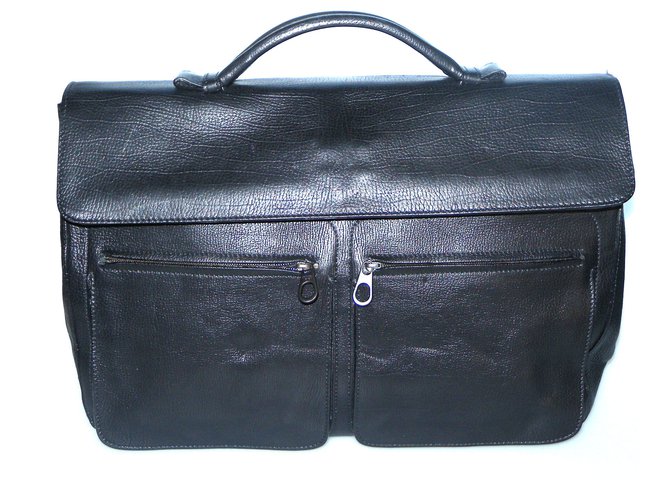 Bottega Veneta Bags Briefcases Black Leather  ref.62612