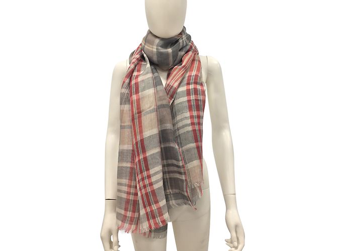 Salvatore Ferragamo sciarpe Multicolore Lino