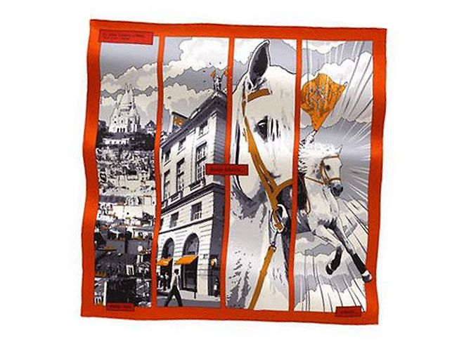 Hermès Seiden Schals Mehrfarben