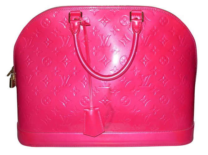 Louis Vuitton ALMA GM Pink Patent leather  ref.62724