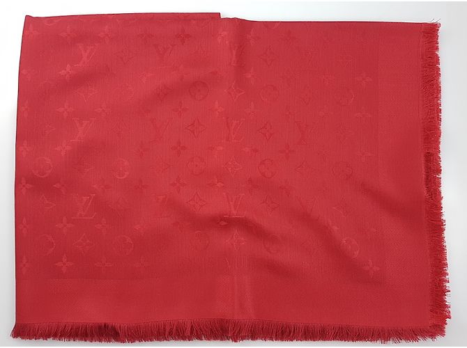 Louis Vuitton-Schal-Monogramm pomme d'amour Rot