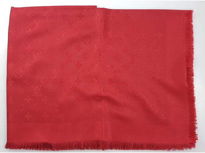Louis vuitton shawl monogram pomme d'amour Red  ref.62747