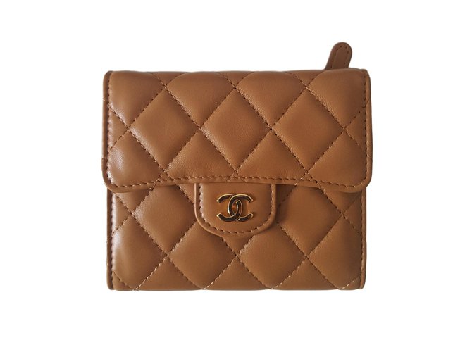 Timeless Chanel Wallets Caramel Leather  ref.62751