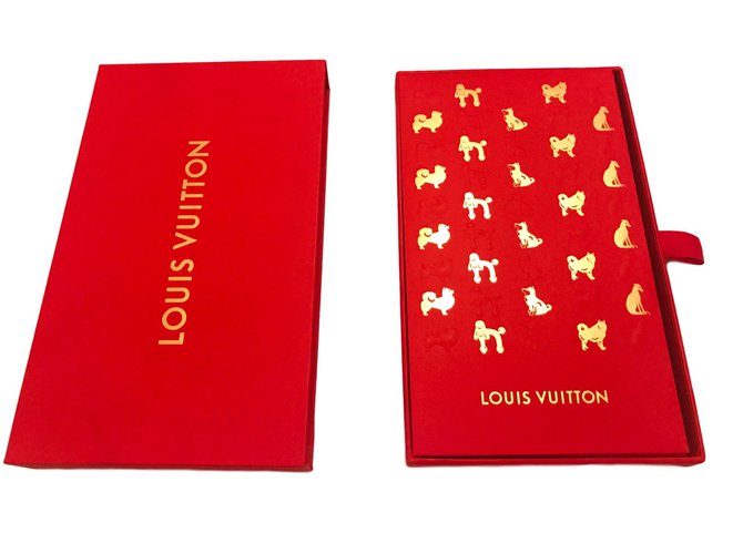Louis Vuitton envelopes vermelhos  ref.62814