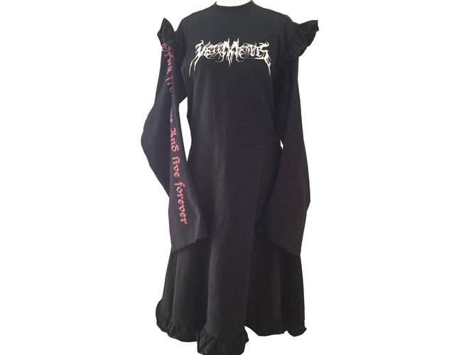 Vêtements Vestidos Negro Algodón  ref.62863