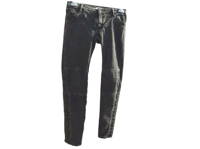 Maje Jeans Grey Cotton  ref.62865