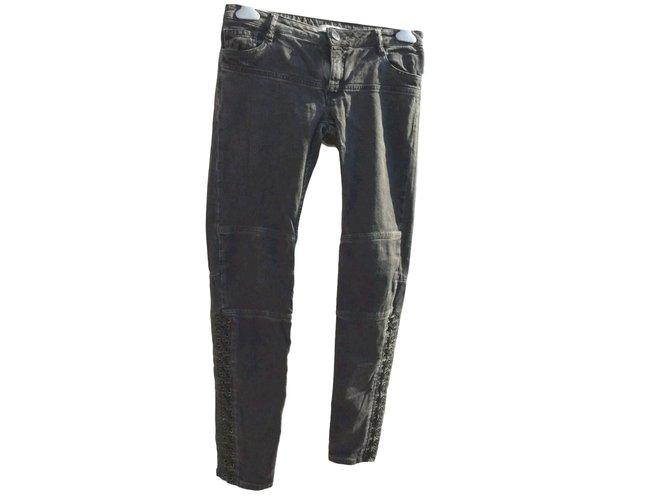 Vaqueros Slim Maje Grises de Algodón 