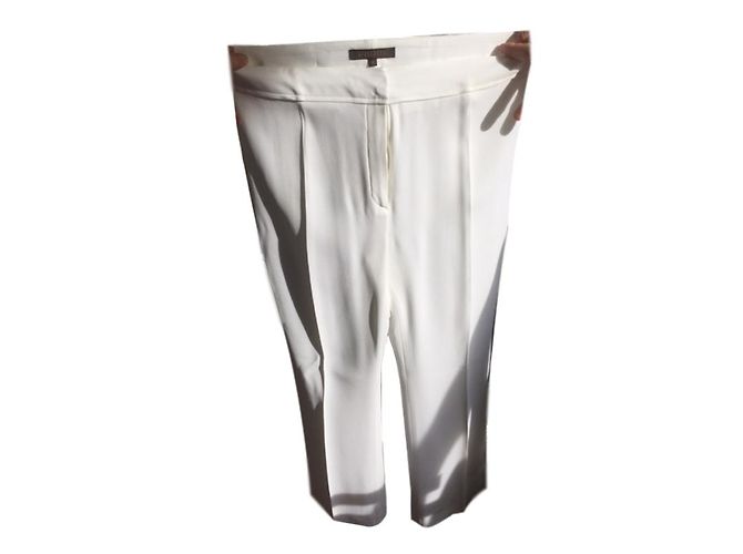 Apostrophe Gerade Hose aus weißem Krepp Größe 44
