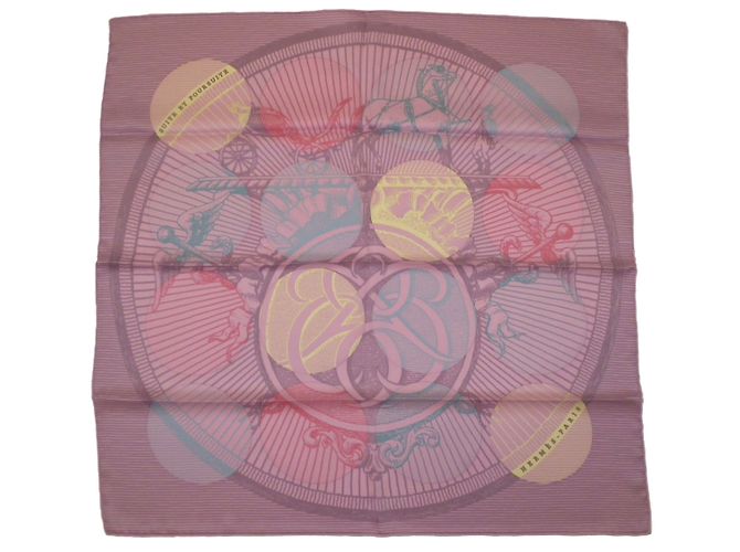 Hermès Lenços de seda Multicor