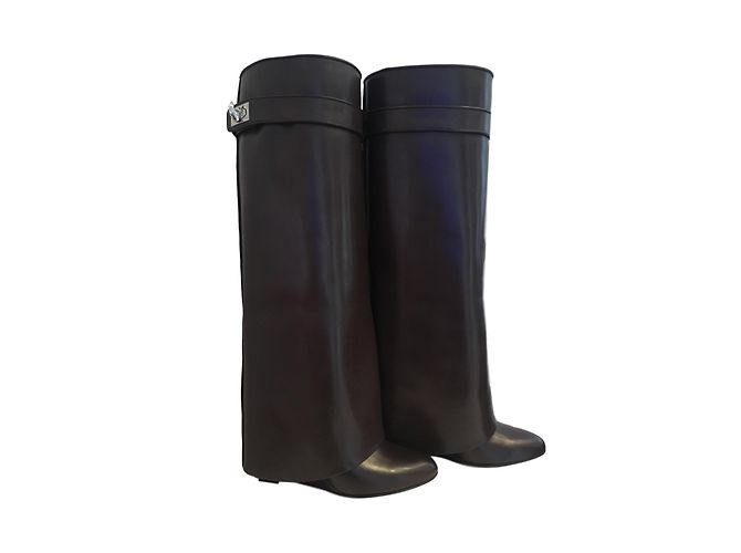 Botas Givenchy de couro marrom