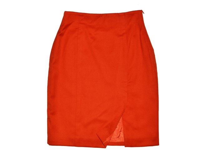Karl Lagerfeld Skirts Orange Wool  ref.63050