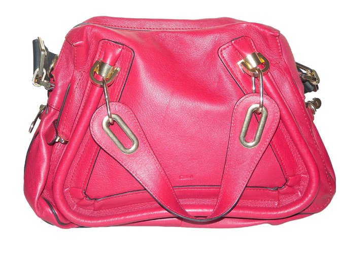 Chloé Handbags Dark red Leather  ref.63074