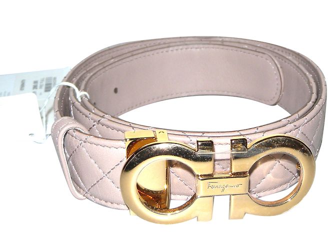 Salvatore Ferragamo Gürtel Pink Leder