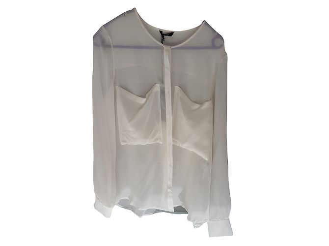 Autre Marque Camicetta Guess Marciano in viscosa bianca 42 Bianco