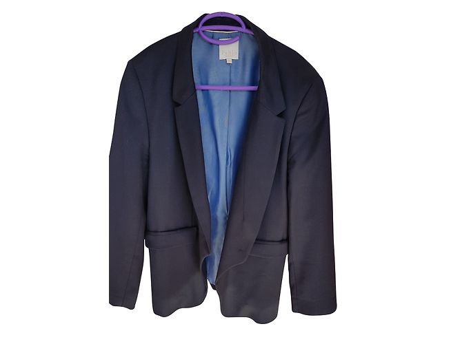 Pablo De Gerard Darel Navy Blue Wool Jacket