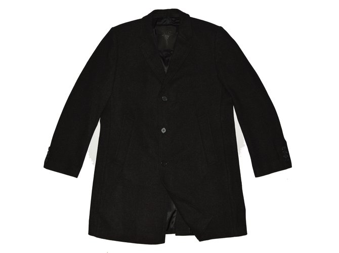 Joop! Men Coats Outerwear Dark grey Cashmere Wool  ref.63198