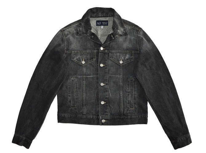 Armani Jeans Blazers Jackets Grey Cotton  ref.63206
