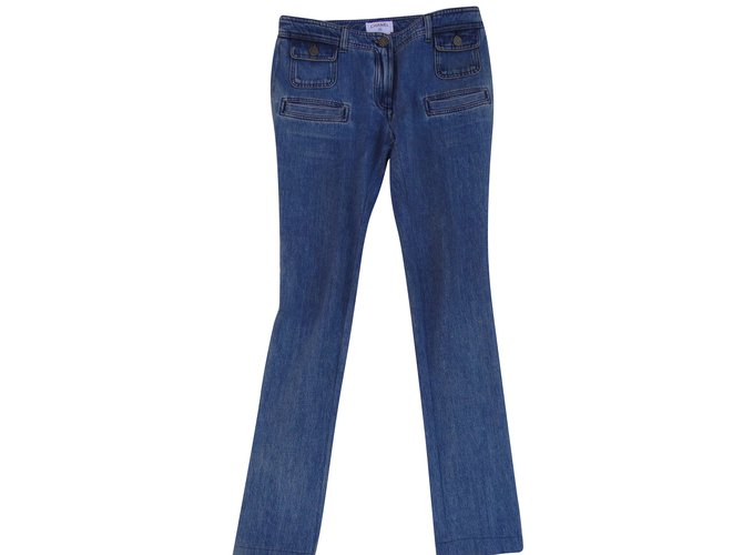 Chanel Jeans Blue Cotton  ref.63279