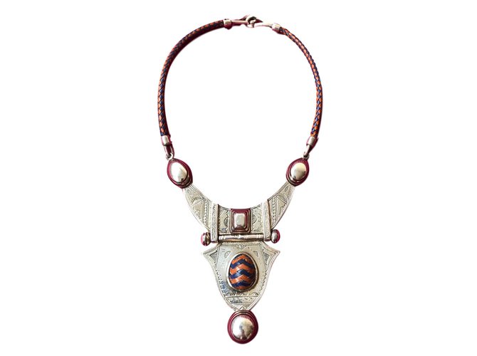 Hermès Collane Multicolore Argento