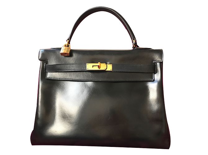 Hermès Kelly 32 Nero Pelle