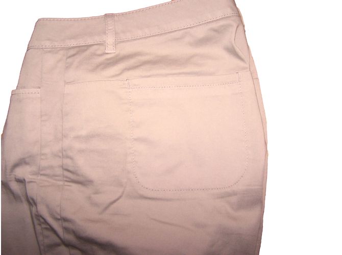 Autre Marque Pantalones Madeleine Verde Pastel de Algodón Gris