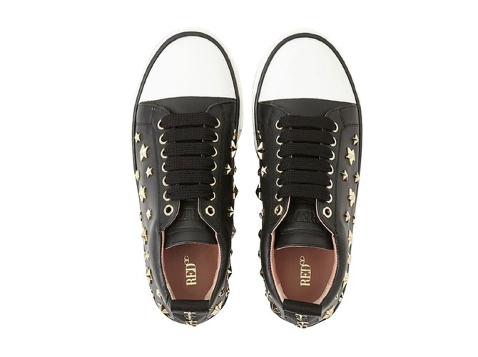 Red Valentino Sneakers Black Leather  ref.63434