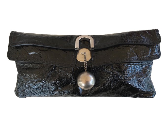 Chloé Clutch bags Black Patent leather  ref.63472