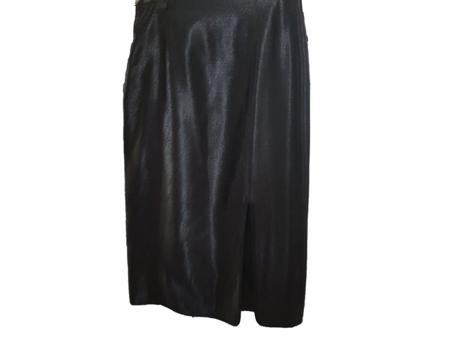 Louis Vuitton Skirts Black Silk  ref.63510
