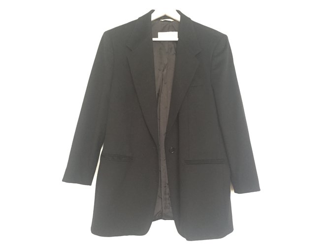Max Mara Coats, Outerwear Black Wool  ref.63536