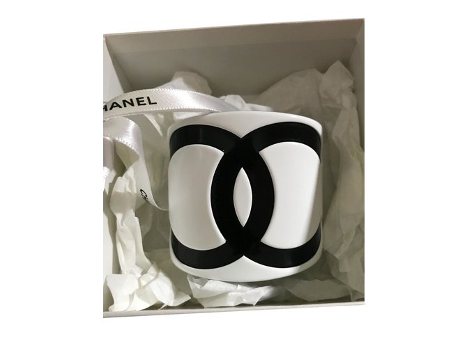 Chanel Armbänder Schwarz Weiß  ref.63537