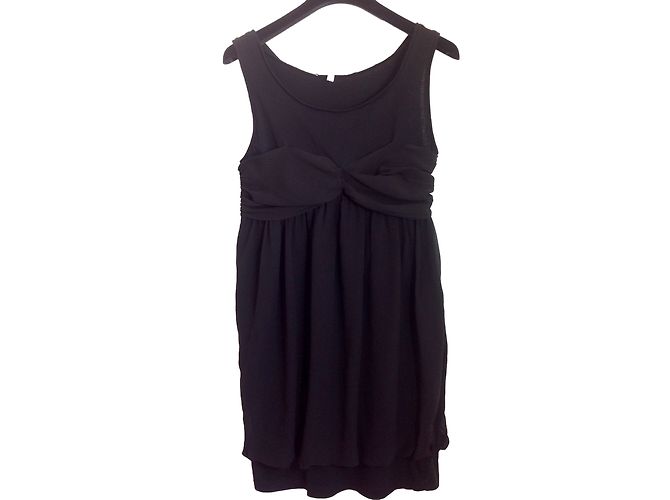 See by Chloé Minivestido de seda negro