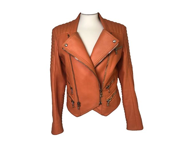 Balmain quilted leather biker jacket